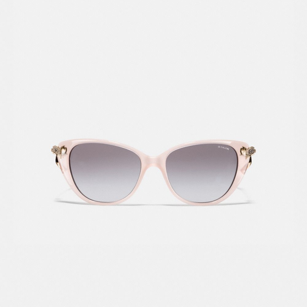 COACH®,Tea Rose Sunglasses,,Inside View,Top View