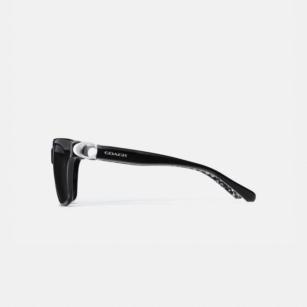 COACH®,Signature Hardware Square Sunglasses,,Alternate View