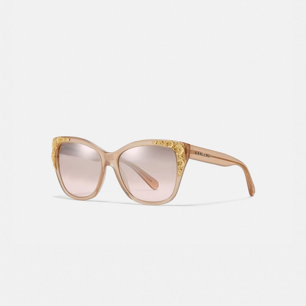 Coach tea hot sale rose square sunglasses