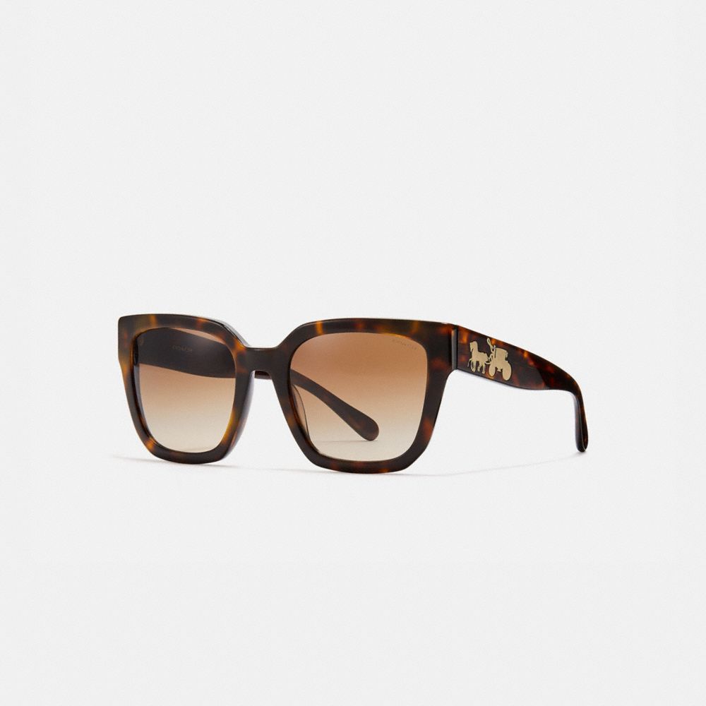 COACH® | COACH®: Horse And Carriage Hologram Square Sunglasses