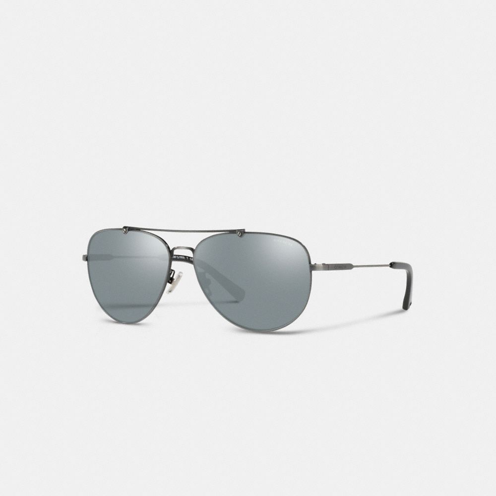 Coach open hot sale wire sunglasses