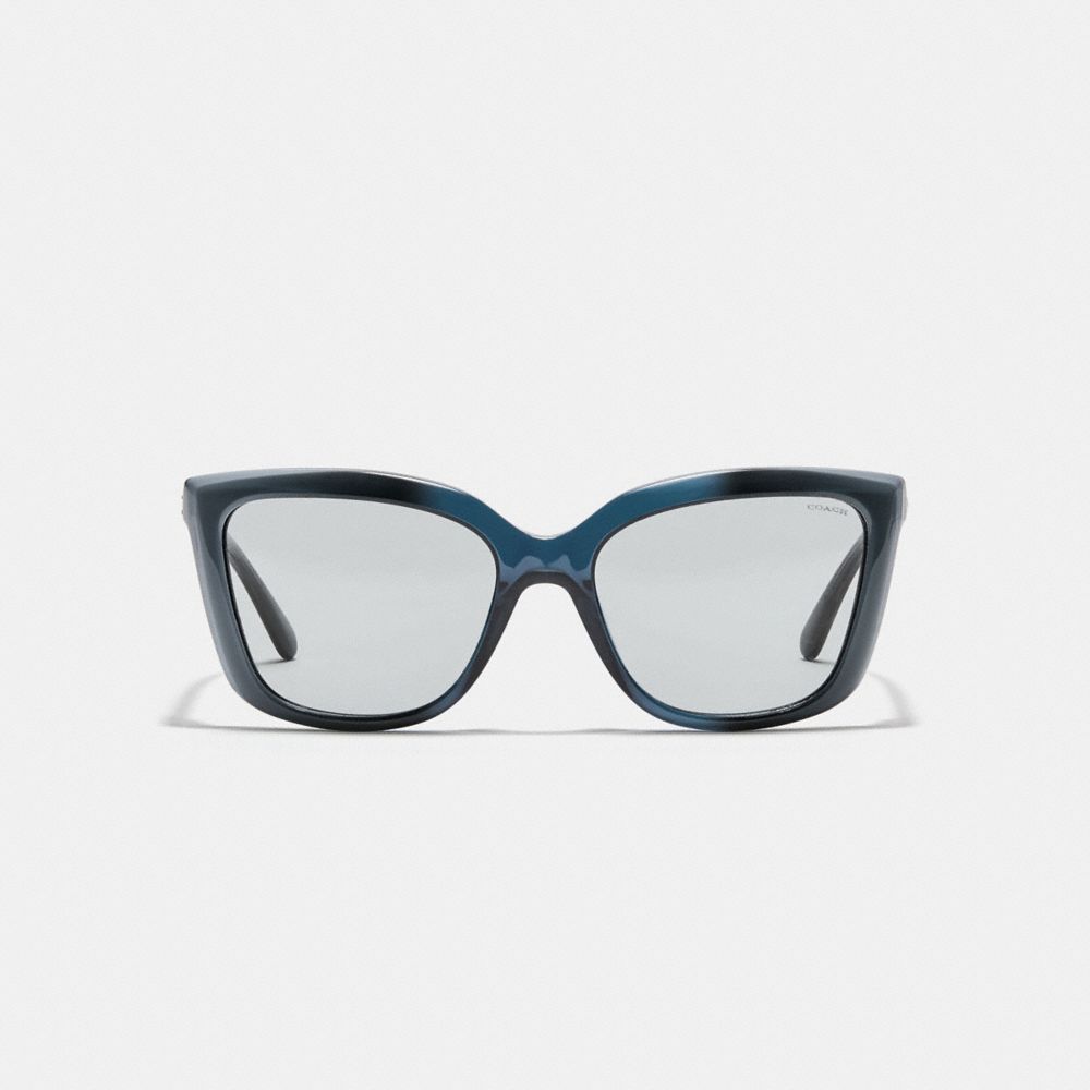 Beveled Edge Square Sunglasses