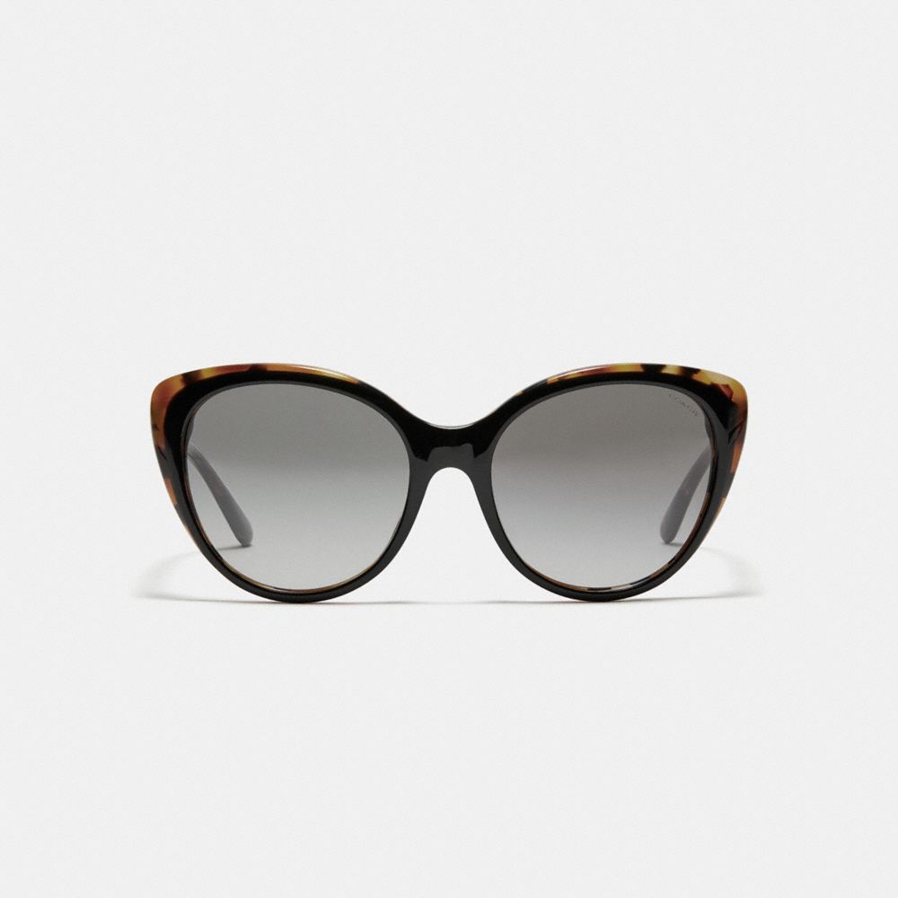 Beveled Edge Cat Eye Sunglasses