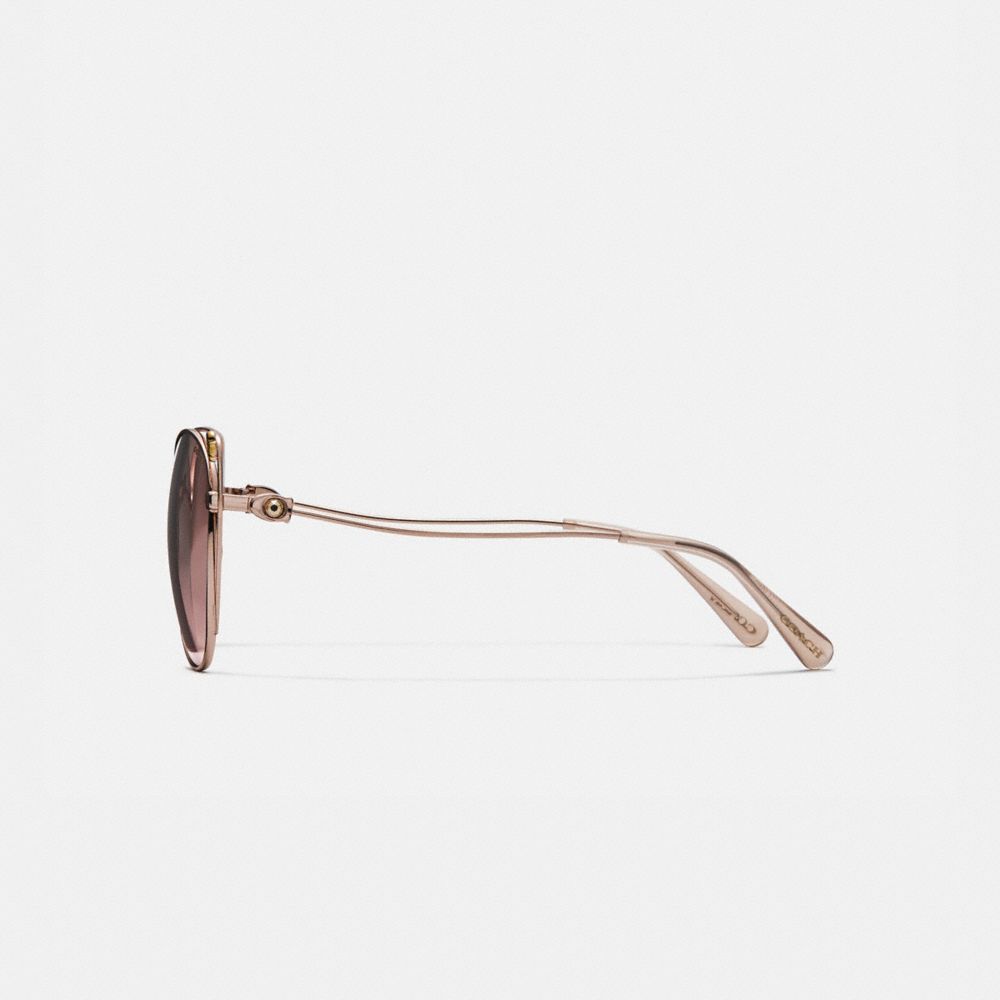 COACH®,Tea Rose Cat Eye Open Sunglasses,,Alternate View