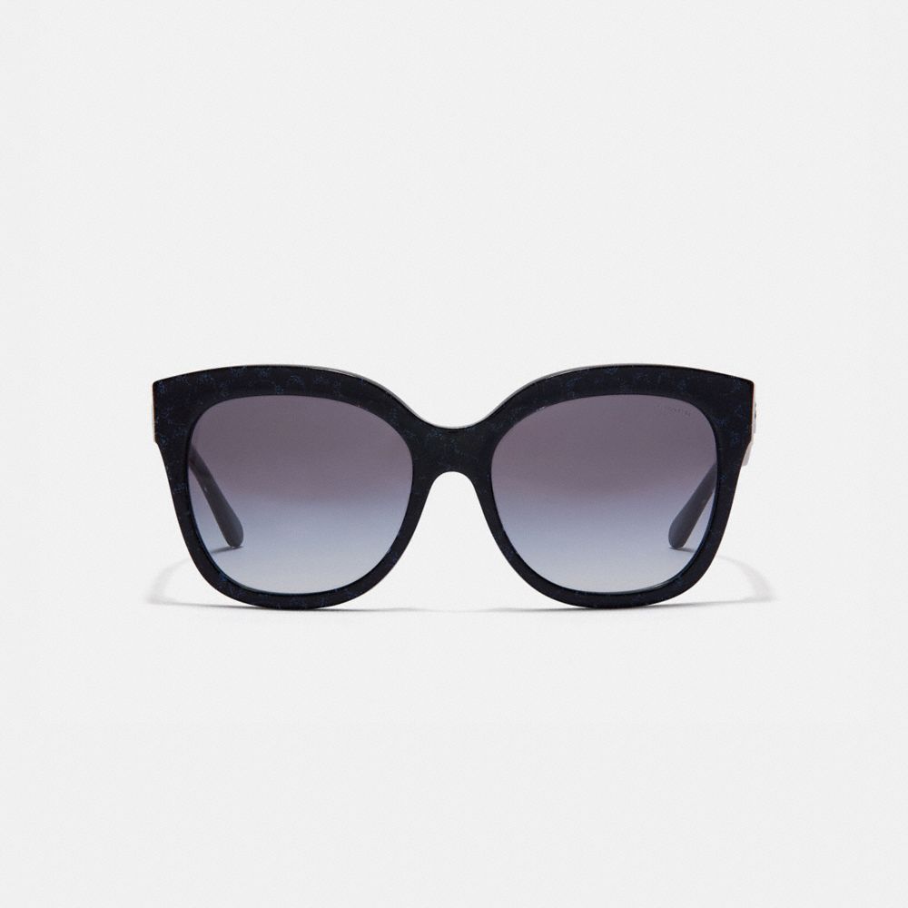 COACH®,Signature Square Sunglasses,,Inside View,Top View