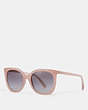COACH®,ALEXA SQUARE SUNGLASSES,Milky Pink Blush,Front View