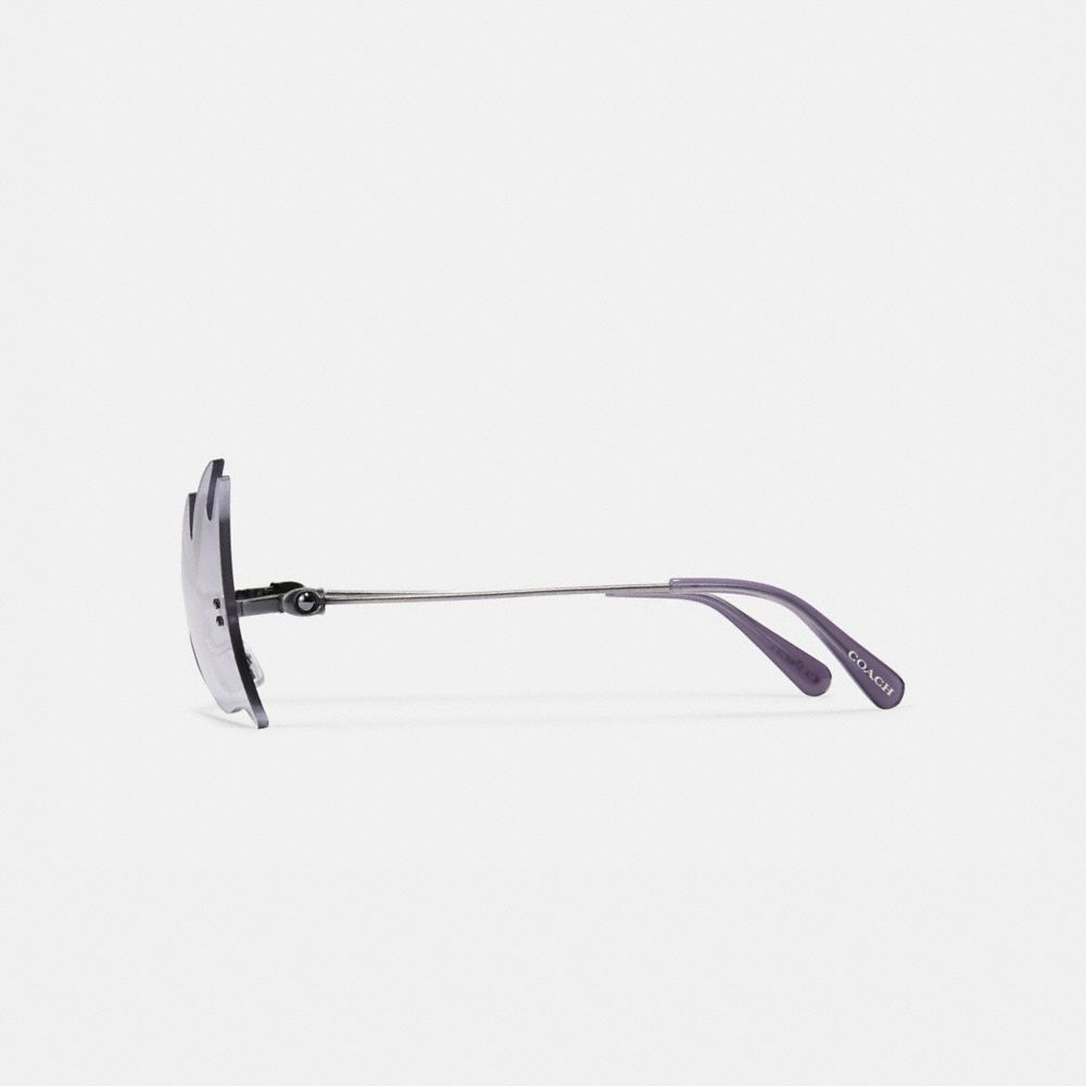 COACH®,Shield Cat Eye Sunglasses,,Alternate View