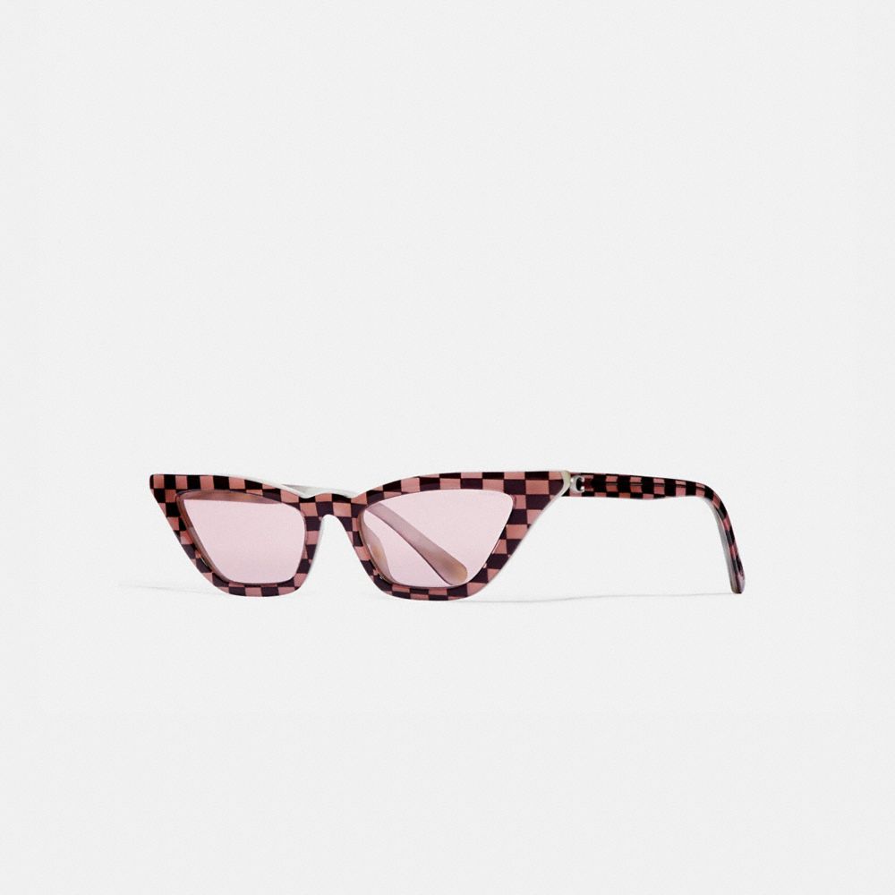 Checkered cat cheap eye sunglasses