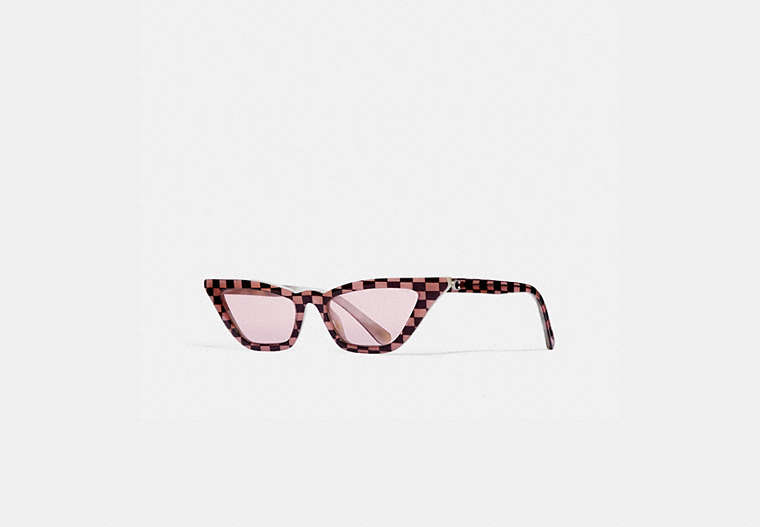 Checkered Cat Eye Sunglasses