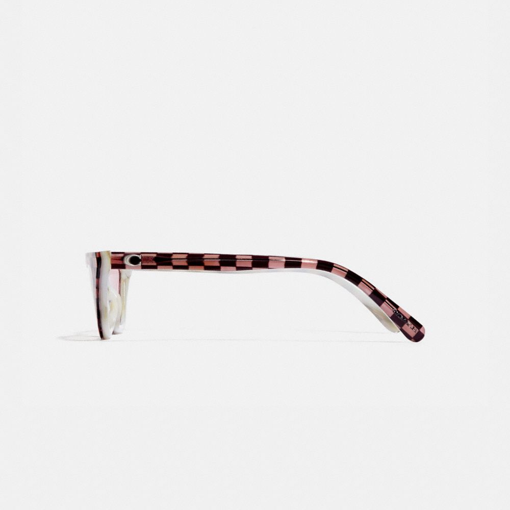Checkered Cat Eye Sunglasses