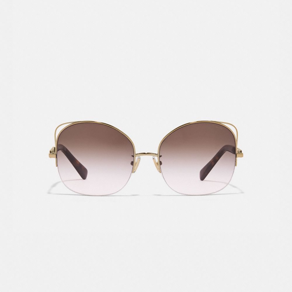 Coach open shop wire sunglasses