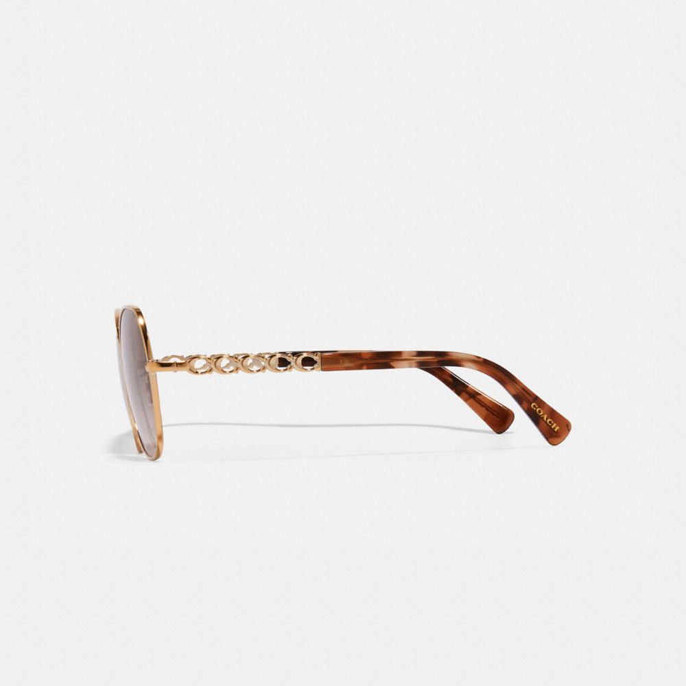 Coach bead store chain sunglasses