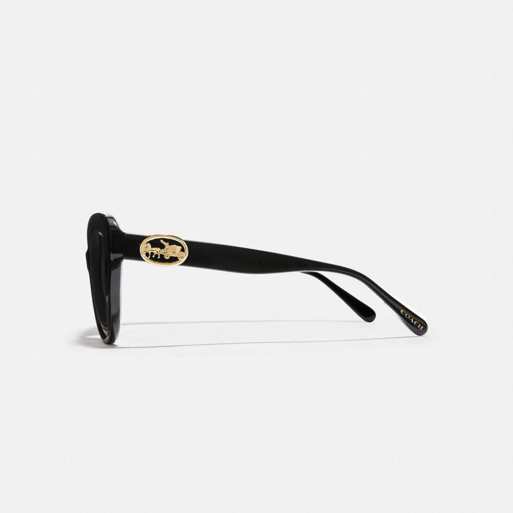 COACH®,Horse And Carriage Butterfly Sunglasses,,Alternate View