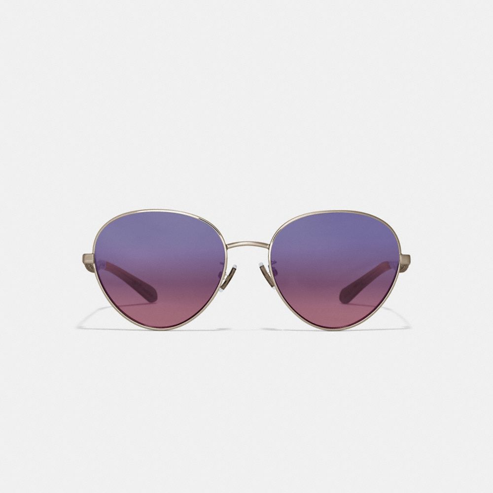 Signature Chain Oval Sunglasses