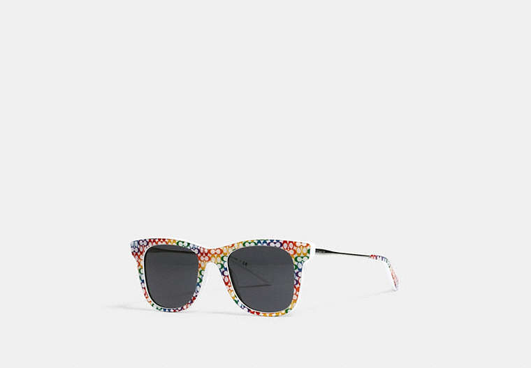 Rainbow Metal Square Sunglasses