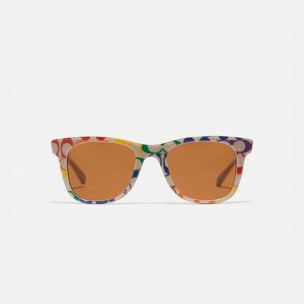 Rainbow Signature Metal Square Sunglasses