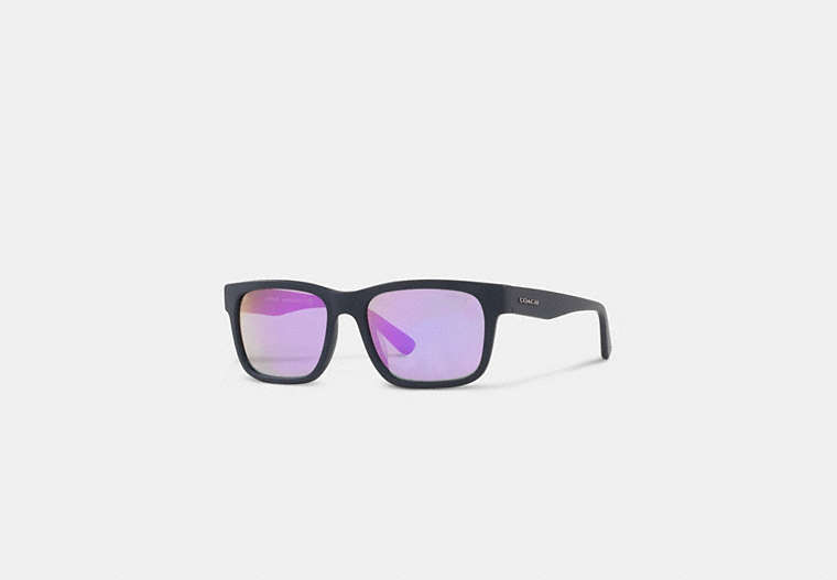COACH®,SQUARE FRAME SUNGLASSES,Matte Navy,Front View