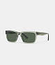COACH®,SQUARE FRAME SUNGLASSES,Transparent Green,Front View