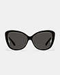 COACH®,CUTOUT BUTTERFLY SUNGLASSES,Black,Inside View,Top View