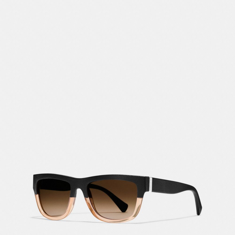 COACH®,Plastique,Noir Cristal Brun Cl/Noir,Front View