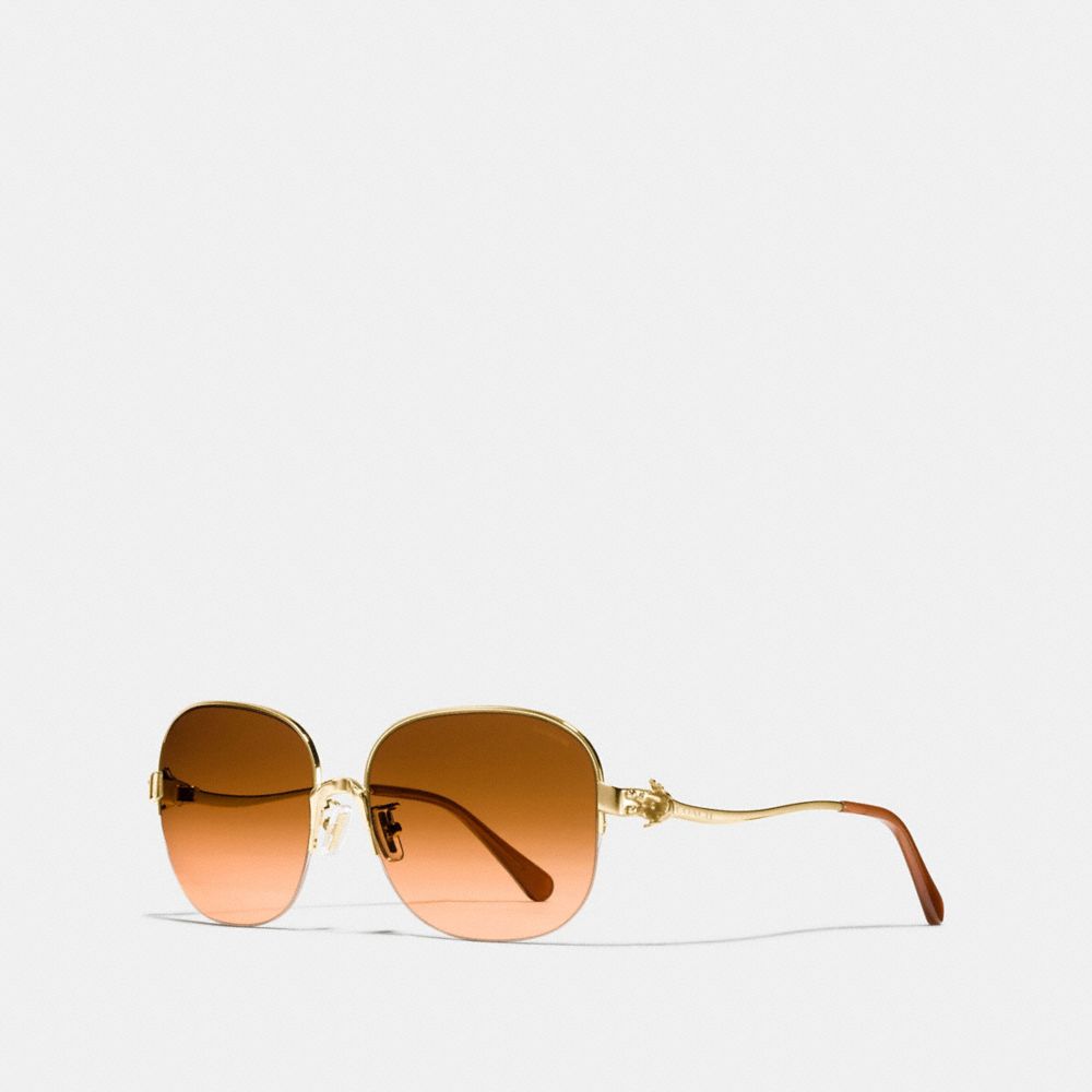 Coach tea hot sale rose square sunglasses