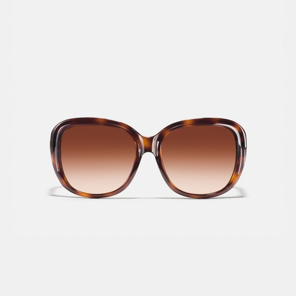 COACH®,Horse And Carriage Soft Square Sunglasses,,Inside View,Top View