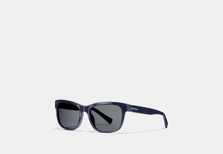COACH®,HUDSON RECTANGLE SUNGLASSES,NAVY,Front View