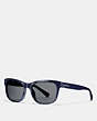 COACH®,HUDSON RECTANGLE SUNGLASSES,NAVY,Front View