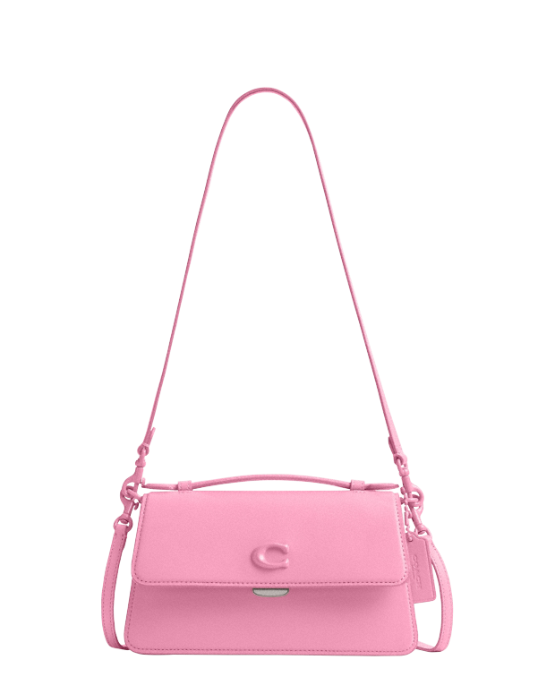 Wavy Card Case In Coachtopia Leather With Cherry Print