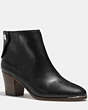 COACH®,WALDORF BOOTIE,Leather,Black,Front View