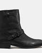 COACH®,AMY BOOT,Leather,Black,Angle View