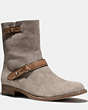 COACH®,AMY BOOT,Leather,SLATE/SLATE,Front View