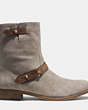 COACH®,AMY BOOT,Leather,SLATE/SLATE,Angle View