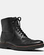 COACH®,BRANDON BOOT,Mixed Material,Black,Front View