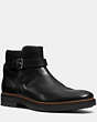 COACH®,BRYCE BOOT,Suede,Black,Front View