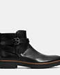 COACH®,BRYCE BOOT,Suede,Black,Angle View