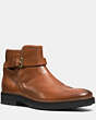 COACH®,BRYCE BOOT,Suede,Cognac,Front View