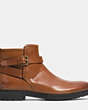 COACH®,BRYCE BOOT,Suede,Cognac,Angle View