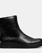 COACH®,HARVEY BOOT,mixedmaterial,Black,Angle View