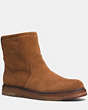 COACH®,HARVEY BOOT,mixedmaterial,Saddle/Natural,Front View