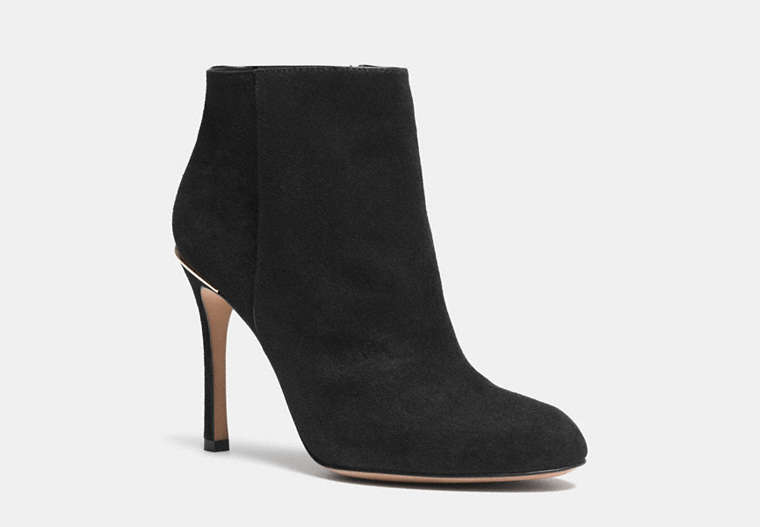 COACH®,NILA BOOTIE,Leather,Black,Front View
