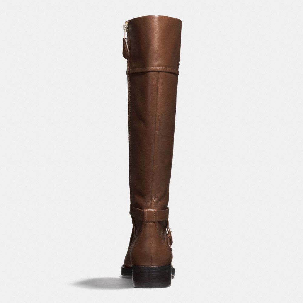 COACH®,ELM BOOT,Leather,Mahogany brown,Alternate View