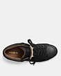 COACH®,RICHMOND SWAGGER SNEAKER,Leather,Black,Inside View,Top View