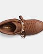 COACH®,RICHMOND SWAGGER SNEAKER,Leather,Saddle,Inside View,Top View