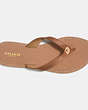 COACH®,CHAPEL SANDAL,Leather,Saddle,Inside View,Top View