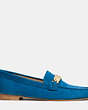 COACH®,KIMMIE LOAFER,Suede,Denim,Angle View