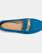 COACH®,KIMMIE LOAFER,Suede,Denim,Inside View,Top View
