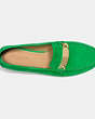 COACH®,KIMMIE LOAFER,Suede,GREEN,Inside View,Top View