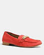 COACH®,KIMMIE LOAFER,Suede,Watermelon,Front View