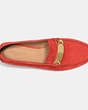 COACH®,KIMMIE LOAFER,Suede,Watermelon,Inside View,Top View